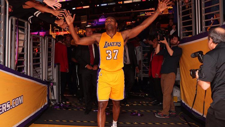 Pemain senior Los Angeles Lakers, Metta World Peace. - INDOSPORT