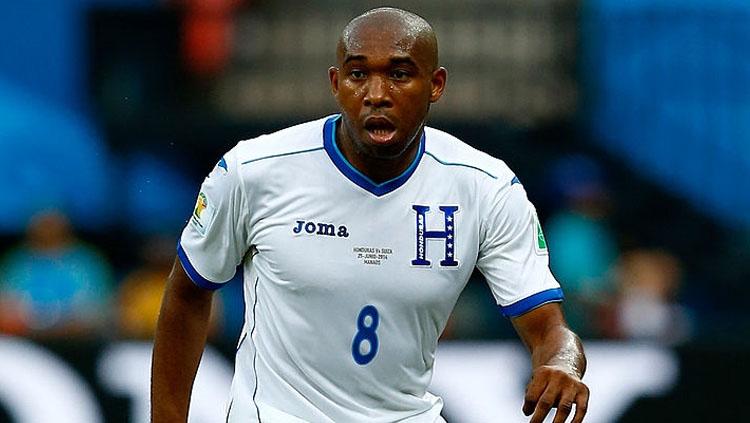Wilson Palacios pada laga Piala Dunia 2014 melawan Swiss. Copyright: Matthew Lewis/Getty Images