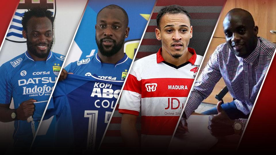 Michael Essien, Carlton Cole, Peter Odemwingie dan Mohamed Sissoko.