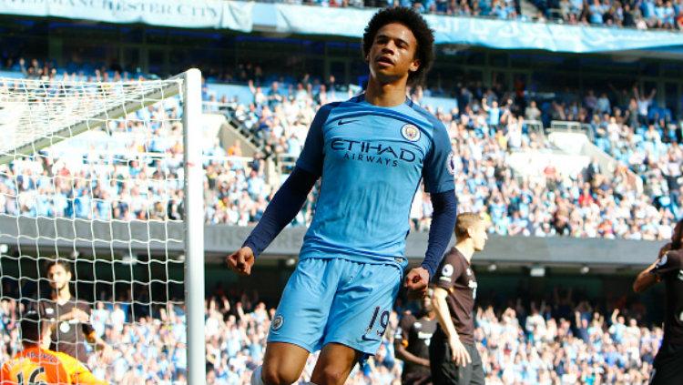 Gelandang andalan Manchester City, Leroy Sane. Copyright: Alan Martin/Action Plus via Getty Images