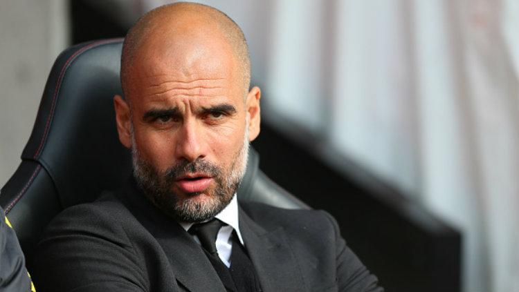 Pelatih Manchester City, Pep Guardiola. Copyright: Catherine Ivill - AMA/Getty Images