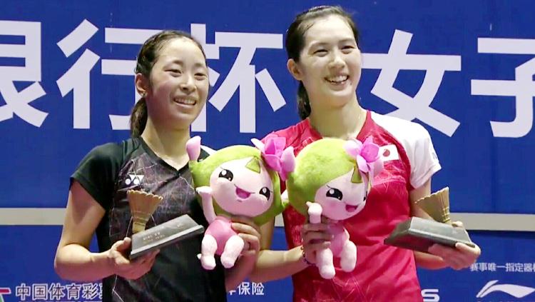 Aya Ohori (kanan) dan Saena Kawakami. - INDOSPORT