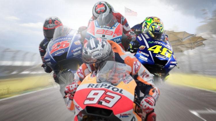 Maverick Vinales, Jorge Lorenzo, Valentino Rossi dan Marc Marquez.