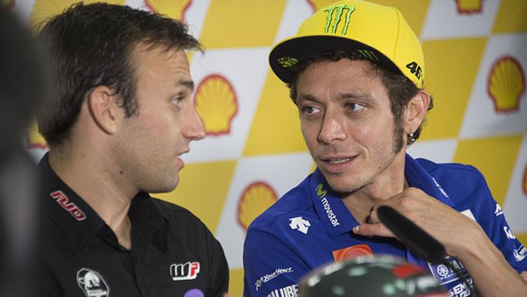 Johann Zarco dan Valentino Rossi. Copyright: Mirco Lazzari gp/Getty Images