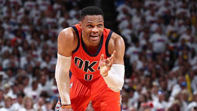 Pebasket Oklahoma City Thunder, Russell Westbrook. Copyright: Nathaniel S. Butler/NBAE via Getty Images