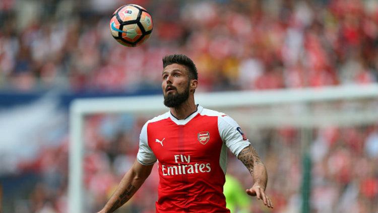 Bintang Arsenal, Olivier Giroud. Copyright: Catherine Ivill - AMA/Getty Images