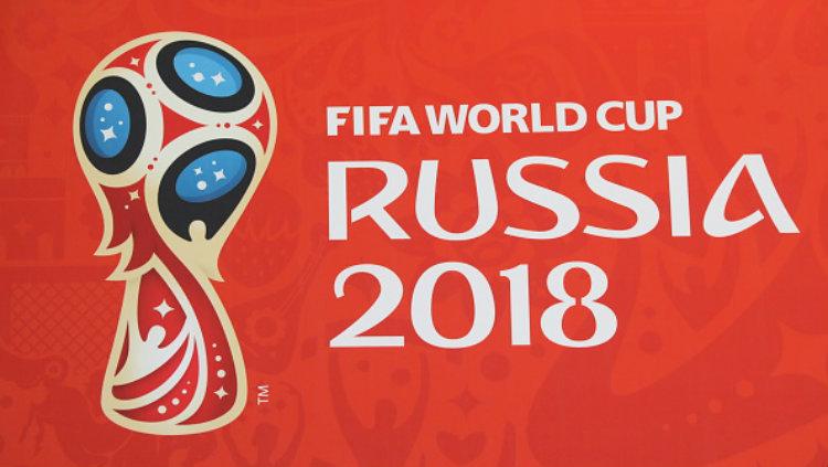 Logo Piala Dunia 2018 Rusia. Copyright: Mikhail Pochuyev\TASS via Getty Images