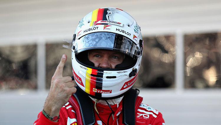 Pembalap Ferrari, Sebastian Vettel. Copyright: Will Taylor-Medhurst/Getty Images