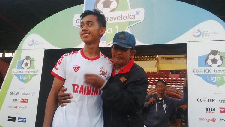 Pemain muda Persija Jakarta, Muhammad Rasul. Copyright: Muhammad Nur Basri/INDOSPORT