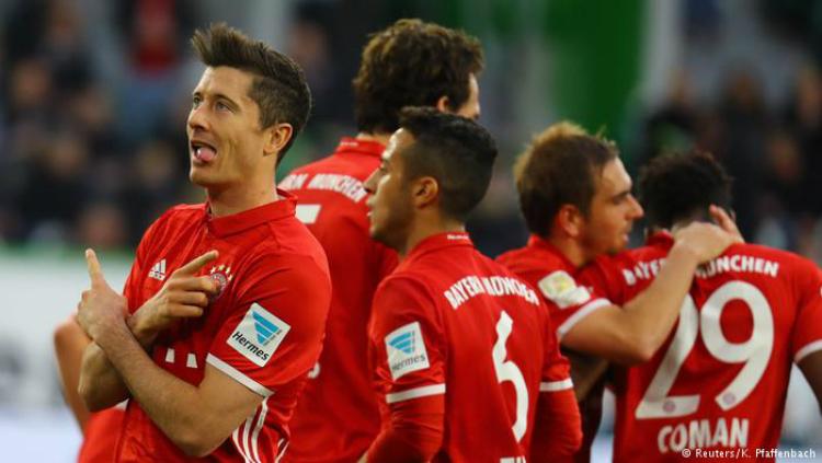Bayern Munchen vs Wolfsburg. Copyright: K. Plaffenbach/Reuters