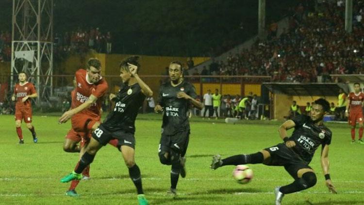 Laga PSM vs Persija Jakarta di pekan ketiga Liga 1. Copyright: Twitter/@JacatraNet