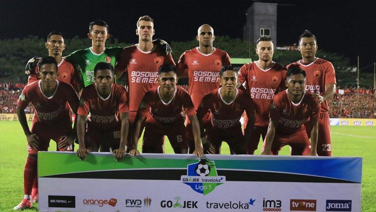 Skuat PSM Makassar saat akan tampil melawan Persija Jakarta di Stadion Andi Mattalatta.