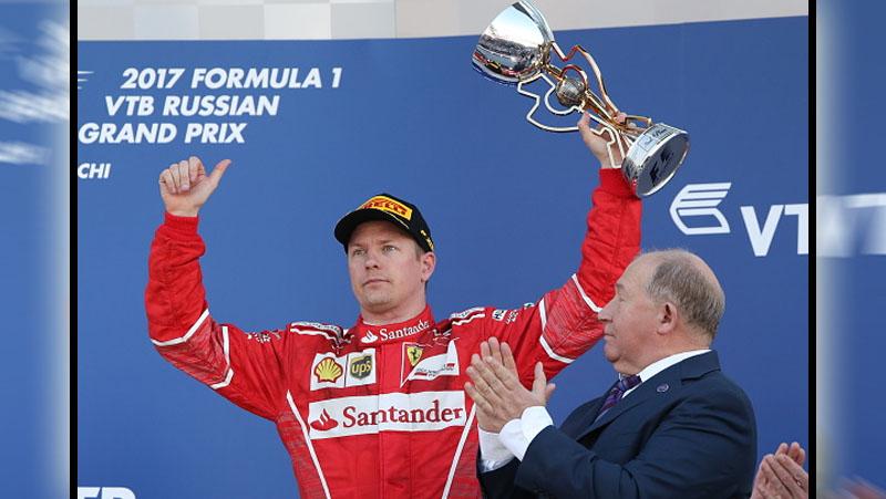 Kimi Raikkonen Copyright: Vyacheslav Prokofyev\TASS via Getty Images