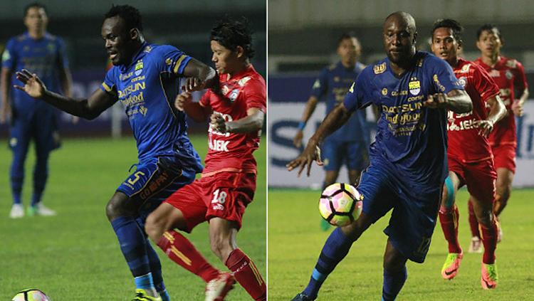 Micahel Essien dan Carlton  Cole. Copyright: TIMUR MATAHARI/AFP/Getty Images