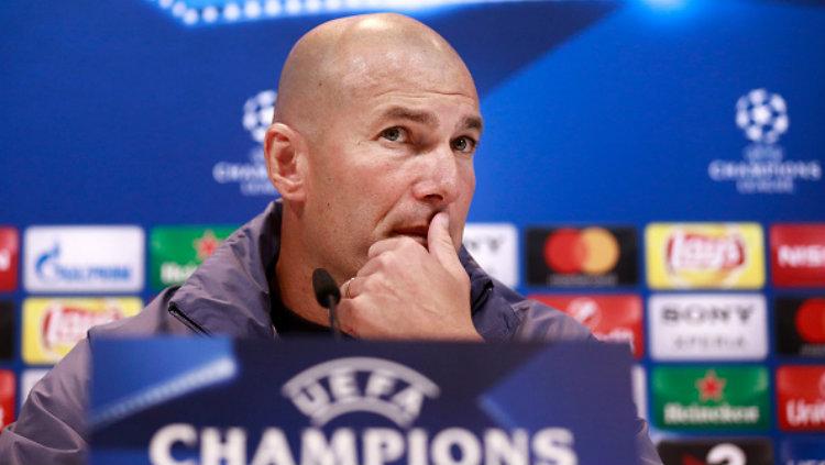 Pelatih Real Madrid, Zinedine Zidane. Copyright: Gonzalo Arroyo Moreno/Getty Images