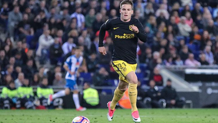 Penyerang Atletico Madrid, Kevin Gameiro.