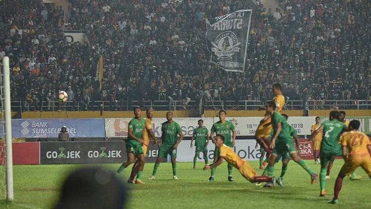 Aksi Beto saat membobol gawang Bhayangkara FC Copyright: Instagram @sriwijayaworld