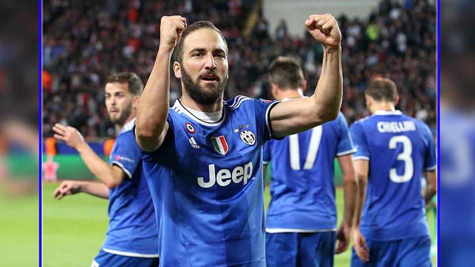 Selebrasi%20striker%20Juventus%2C%20Gonzalo%20Higuain%20usai%20mencetak%20gol%20ke%20gawang%20AS%20Monaco%2C%20Kamis%20%2804%2F05%2F17%29.