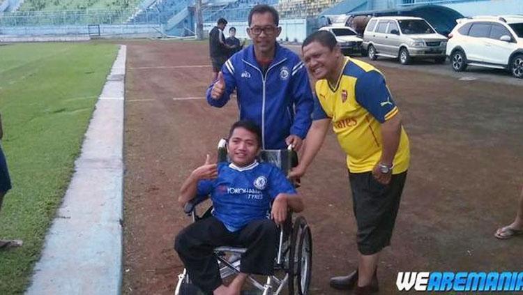 Sebelum bertemu Gonzales, Fajar berfoto bersama Aji Santoso. Copyright: Wearemania