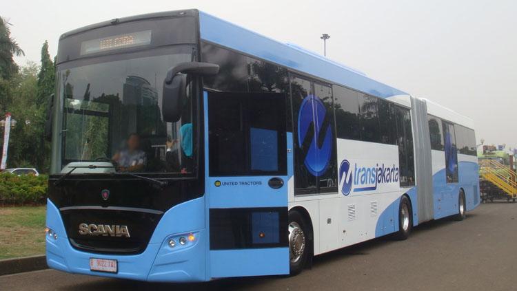 Bus Transjakarta DKI Jakarta.
