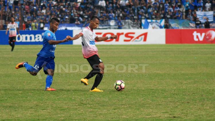 Situasi pertandingan Persinga Ngawi vs PSIM Yogyakarta. Copyright: Prima Pribadi/INDOSPORT