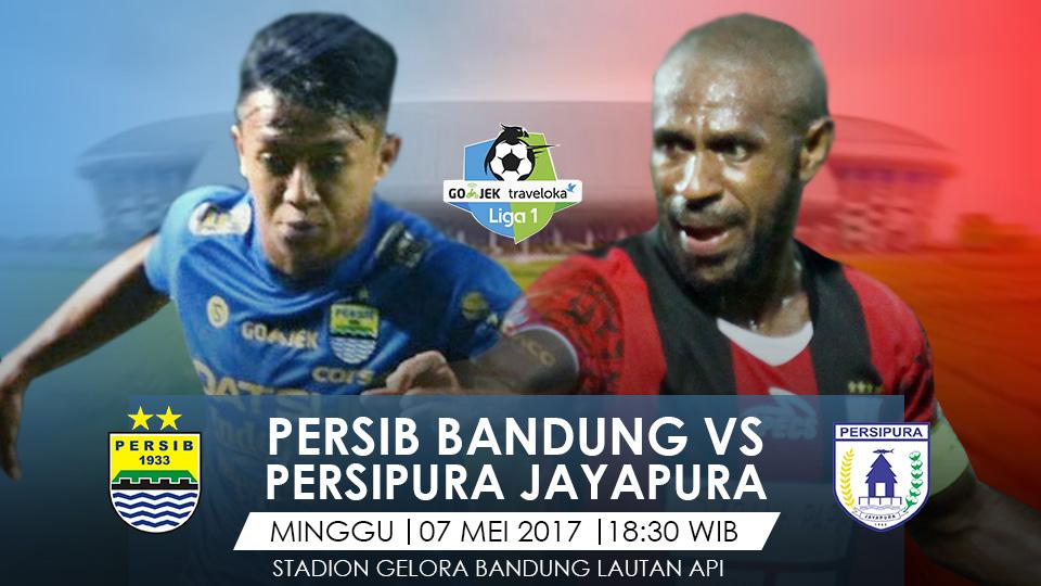 Prediksi Persib Bandug vs Persipura Jayapura. Copyright: Grafis: Eli Suhaeli/INDOSPORT/Go-Jek Traveloka L1