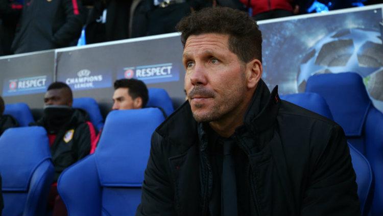 Pelatih Atletico Madrid, Diego Simeone. Copyright: Catherine Ivill - AMA/Getty Images