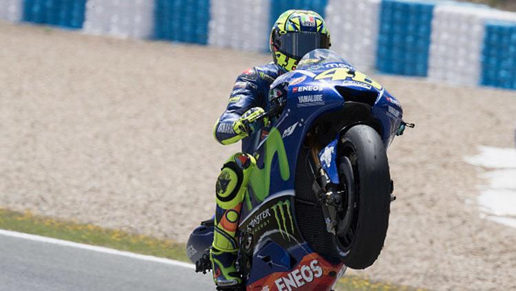 Pembalap Yamaha, Valentino Rossi. Copyright: Mirco Lazzari gp/Getty Images