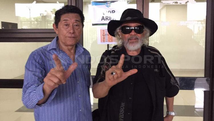 Sarman Pangabean (kiri) dan Anjas Asmara.