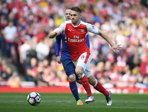 Gelandang Arsenal, Aaron Ramsey. Copyright: Stuart MacFarlane/Arsenal FC via Getty Images