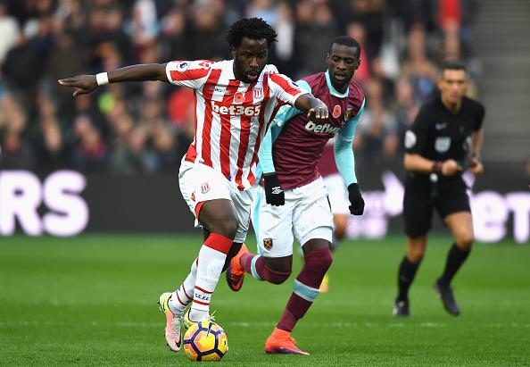 Striker Stoke City, Wilfried Bony. Copyright: Shaun Botterill/Getty Images