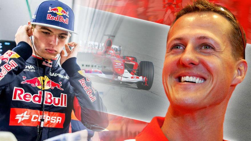 Max Verstappen dan Michael Schumacher. - INDOSPORT