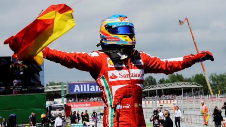 Fernando Alonso menang GP Spanyol 2013. - INDOSPORT