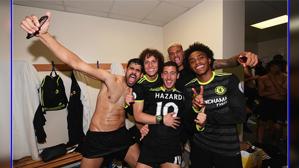 Selebrasi para pemain Chelsea. Copyright: Chelsea FC via Getty Images