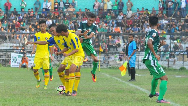 PSMS Medan berhasil mengalahkan PSBL Langsa dalam lanjutan Liga 2. Copyright: Kesuma Ramadhan/Indosport