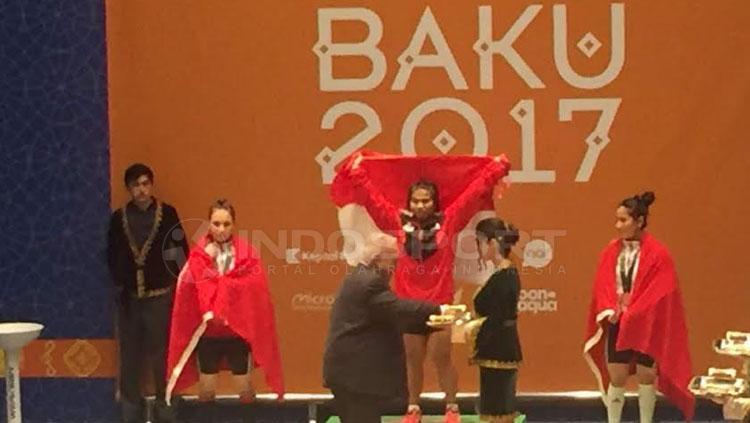 Sri Wahyuni Agustiani berhasil menyumbang medali emas dalam ajang Islamic Solidarity Games (ISG) di Azerbaijan. Copyright: Muhammad Effendi/INDOSPORT