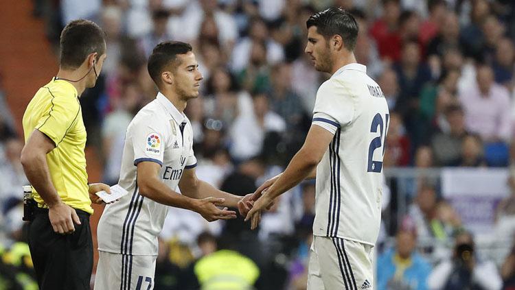 Alvaro Morata dan Lucas Vazquez. Copyright: marca