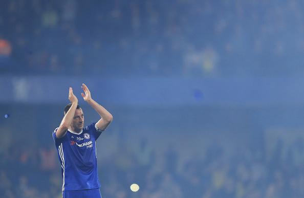 Bek tengah sekaligus kapten Chelsea, John Terry. Copyright: Richard Heathcote/Getty Images
