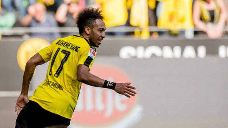 Bintang Borussia Dortmund, Pierre-Emerick Aubameyang. Copyright: Alexandre Simoes/Borussia Dortmund/Getty Images