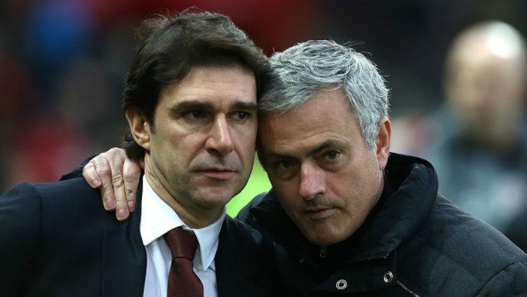 Aitor Karanka dan Jose Mourinho. Copyright: Matthew Peters/Man Utd via Getty Images