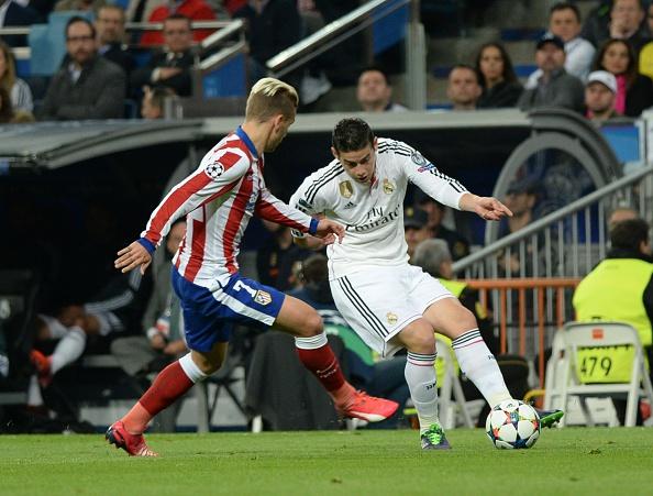 Antoine Griezmann dan James Rodriguez Copyright: Getty Images