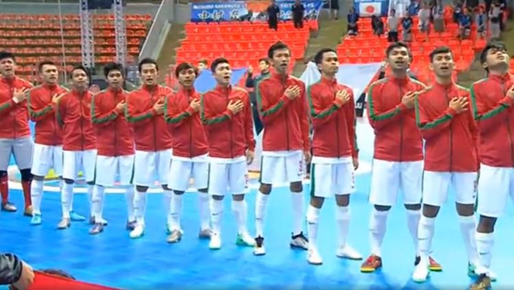 Timnas Futsal U-20 saat menghadapi Jepang di Piala AFC Futsal U-20. Copyright: istimewa