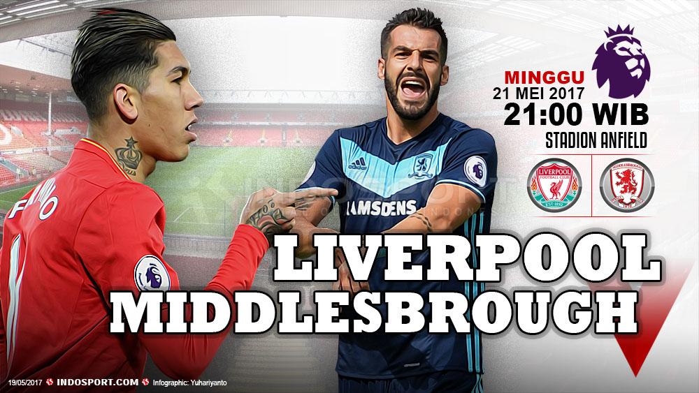 Liverpool vs Middlesbrough. - INDOSPORT