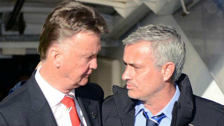 Louis van Gaal dan Jose Mourinho Copyright: Darren Walsh / Contributor via Getty Images