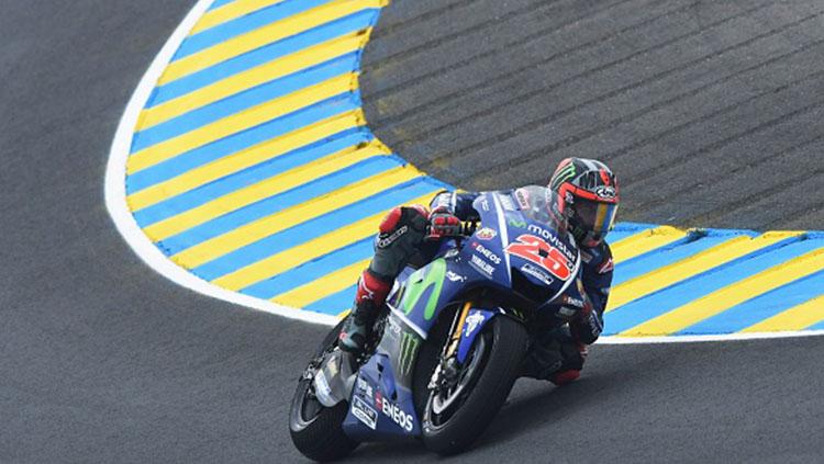 Maverick Vinales saat menjalani sesi kualifikasi MotoGP Prancis Copyright: JEAN-FRANCOIS MONIER via Getty Images