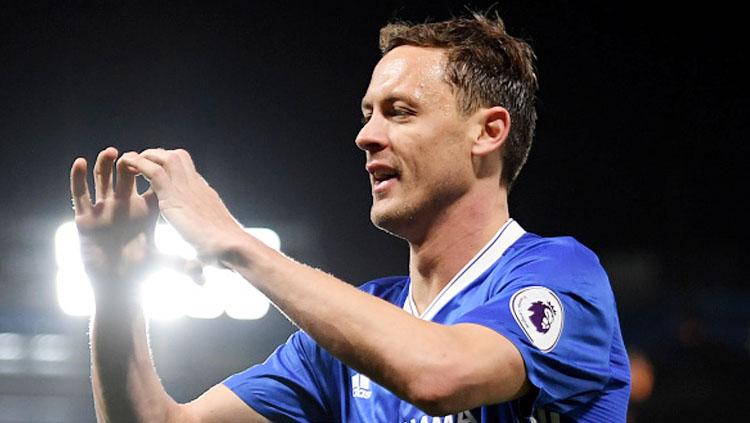 Selebrasi Nemanja Matic pada laga saat melawan Middlesbrough. Copyright: Darren Walsh/Chelsea FC via Getty Images