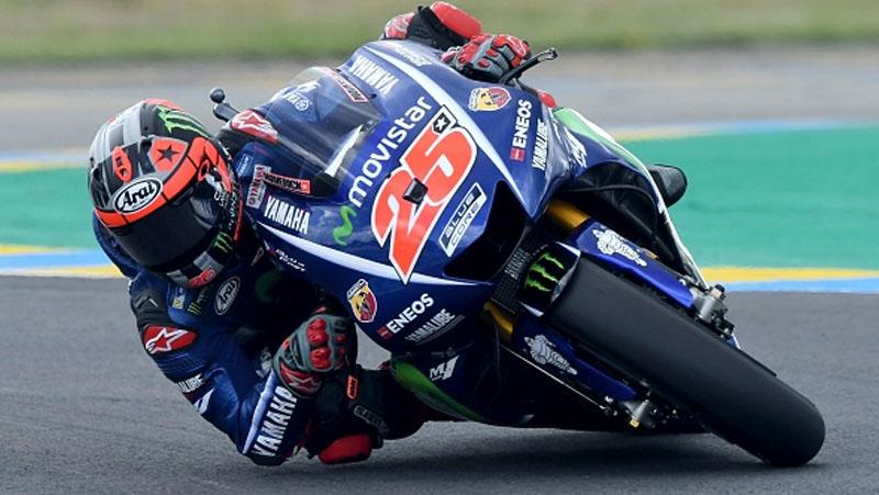 Maverick Vinales berhasil keluar sebagai juara MotoGP Prancis 2017. - INDOSPORT