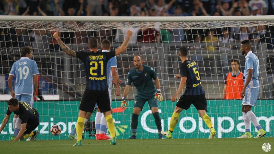 Lazio vs Inter Milan. Copyright: Twitter/F.C. Internazionale