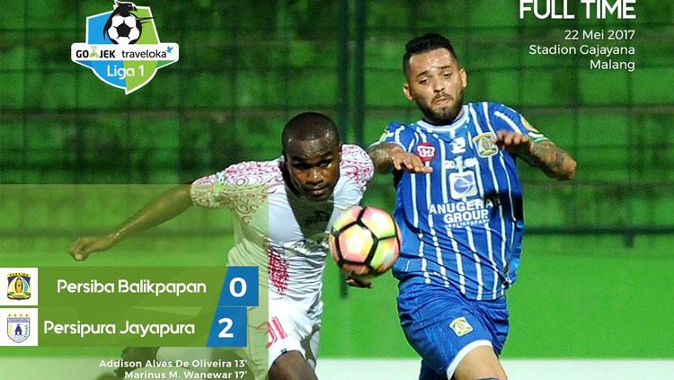 Persipura Jayapura vs Persiba Balikpapan. Copyright: twitter.com/Liga1Match