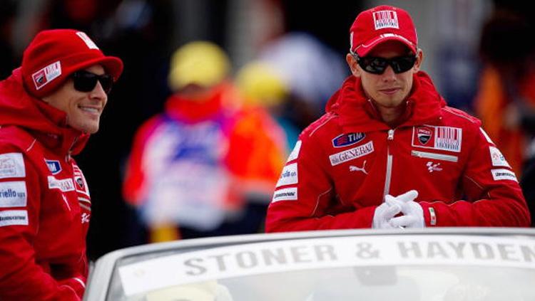 Nicky Hayden dan Casey Stoner - INDOSPORT